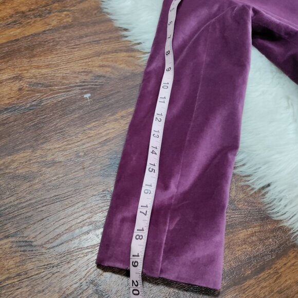 Talbots Purple Velvet Office Workwear Preppy Blazer Jacket Women's Size 2 - Picture 15 of 16